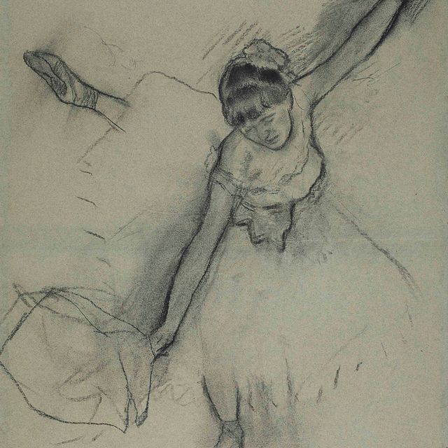 Edgar Degas — Танцовщица с букетом