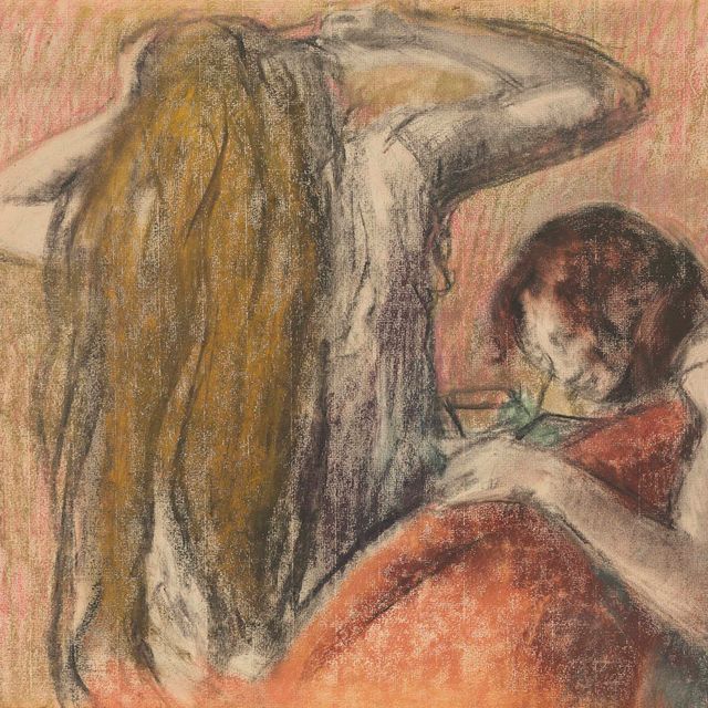 Edgar Degas — Женская прическа