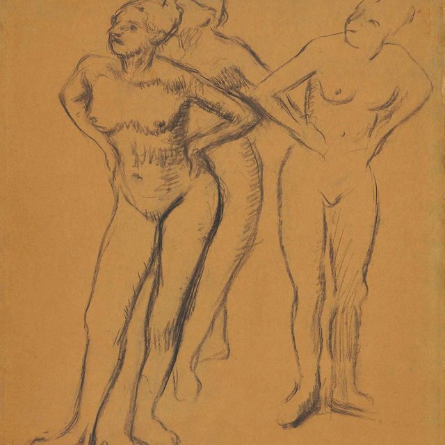 Edgar Degas — Дебют трех женщин (новый этюд)