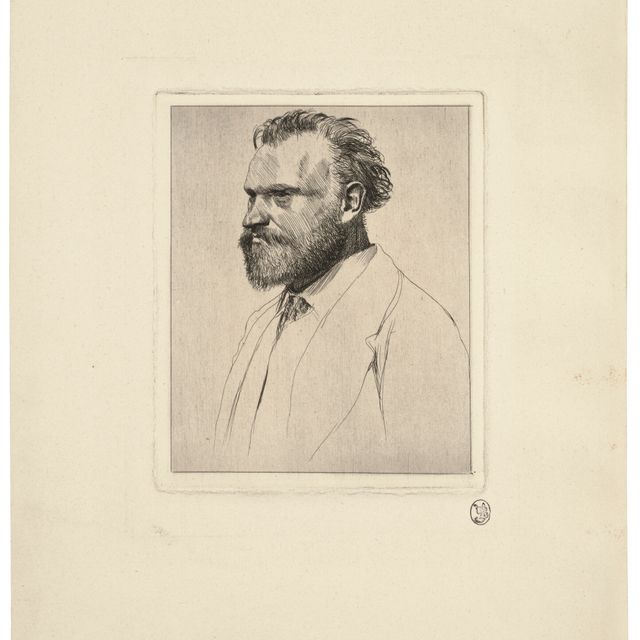 Edgar Degas — Эдуард Мане, портрет в полный рост