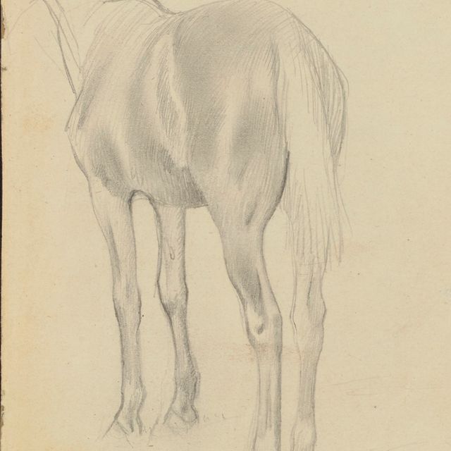 Edgar Degas — Рыцарский этюд (справа налево)