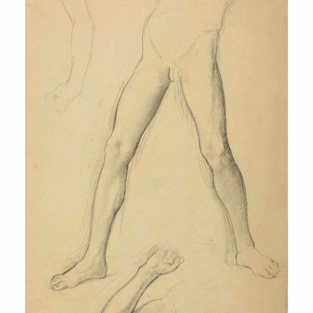 Edgar Degas — Этюд для "Александра и Буцефала"