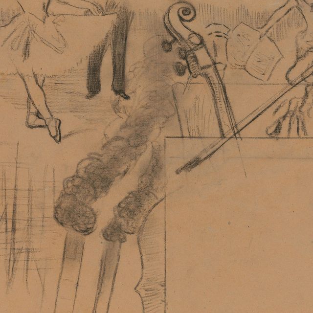 Edgar Degas — Этюд для программы художественного вечера 15 мая 1884 года (Галерея Понсен)