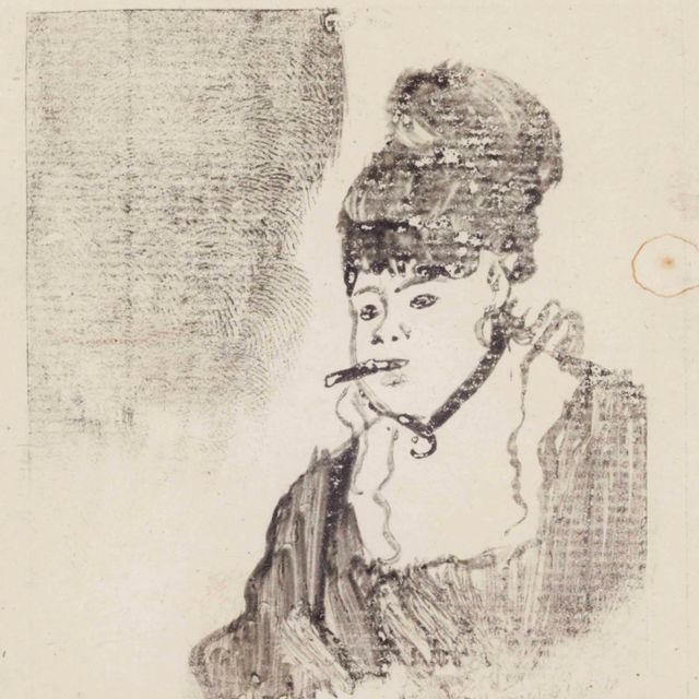 Edgar Degas — Женщина а-ля сигарета