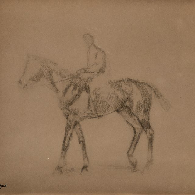 Edgar Degas — Жокей на коне