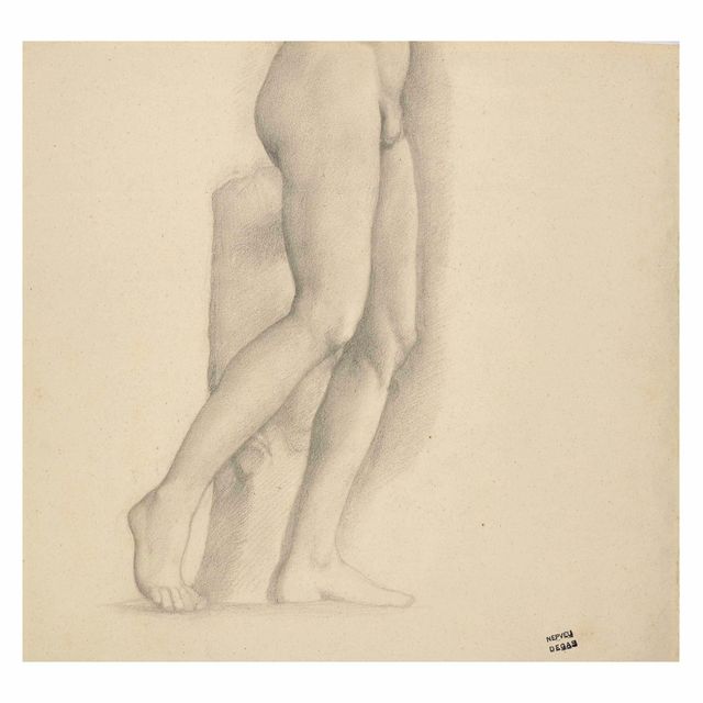 Edgar Degas — Этюд к античной скульптуре (фрагмент)
