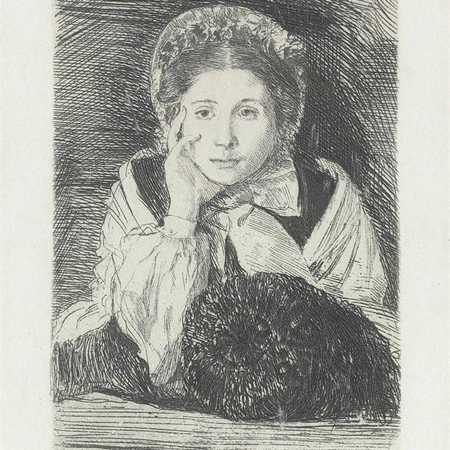 Edgar Degas — Маргарита Дега, сестра художника (Рид и Шапиро, 14 мая)