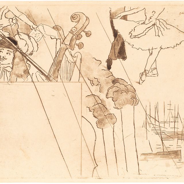 Edgar Degas — Коллекция из двадцати одной гравюры с погашенных пластинок художника