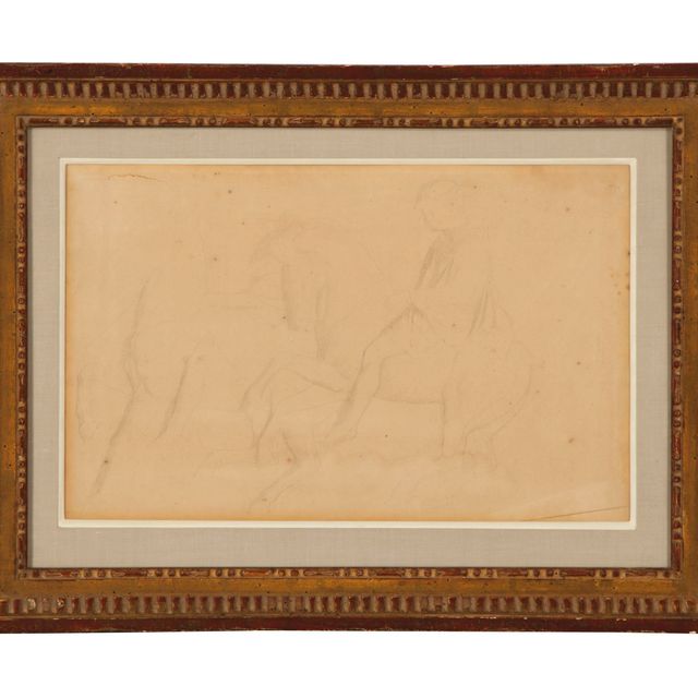 Edgar Degas — Изучение фигур на лошадях
