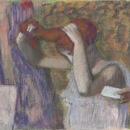 Edgar Degas — Женская прическа, настоящая