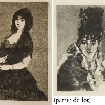 Edouard Manet — Экзотический флер женщины в стиле Мантильи, Теодор де Банвиль в турне по Гоше, Олимпия, двойка актеров и портрет мадам де Каллиас, Нина де Виллар (Герен 51, 61, 88 и 92)