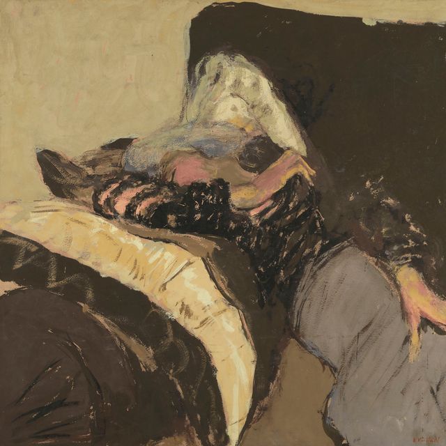 Edouard Vuillard — Люси Хессел дремлет на диване
