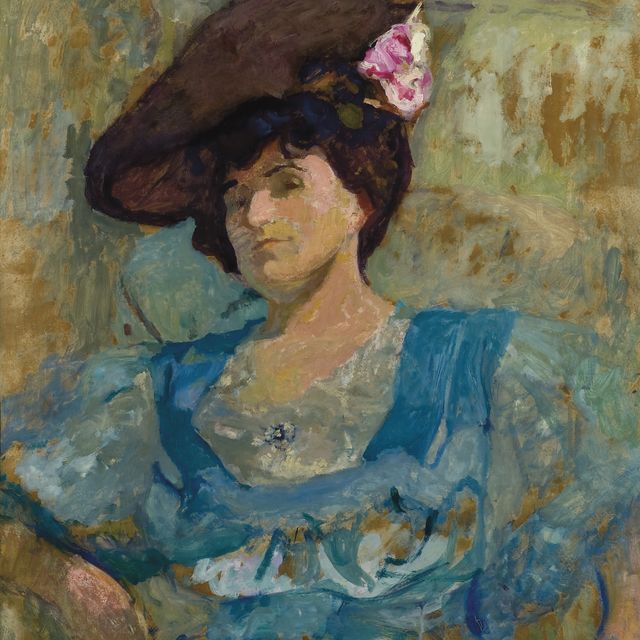 Edouard Vuillard — Портрет Люси Хессель на голове у мушкетера