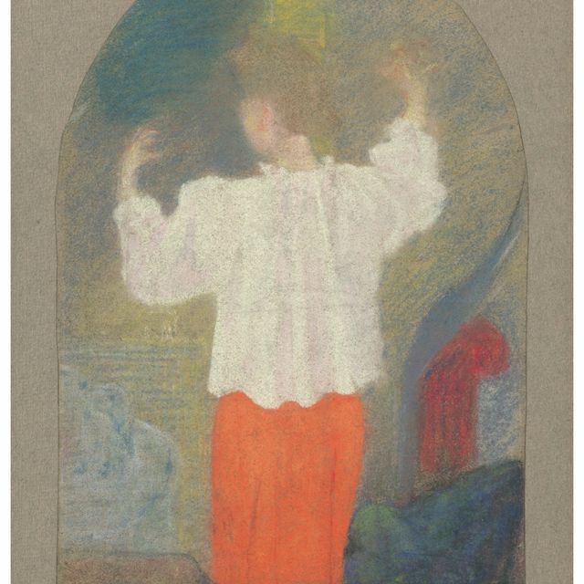 Edouard Vuillard — Мари в карако с туалетом