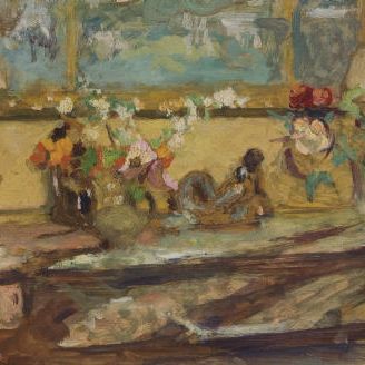 Edouard Vuillard — Цветы на одной консоли