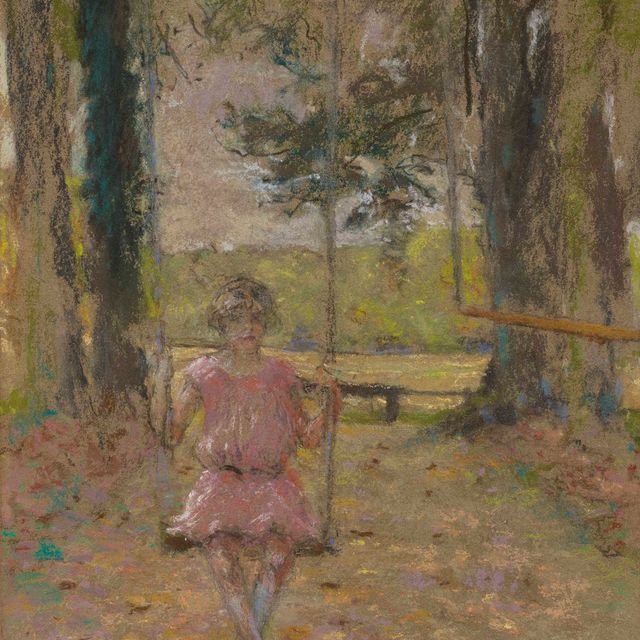Edouard Vuillard — Лулу, на балансуаре в парке