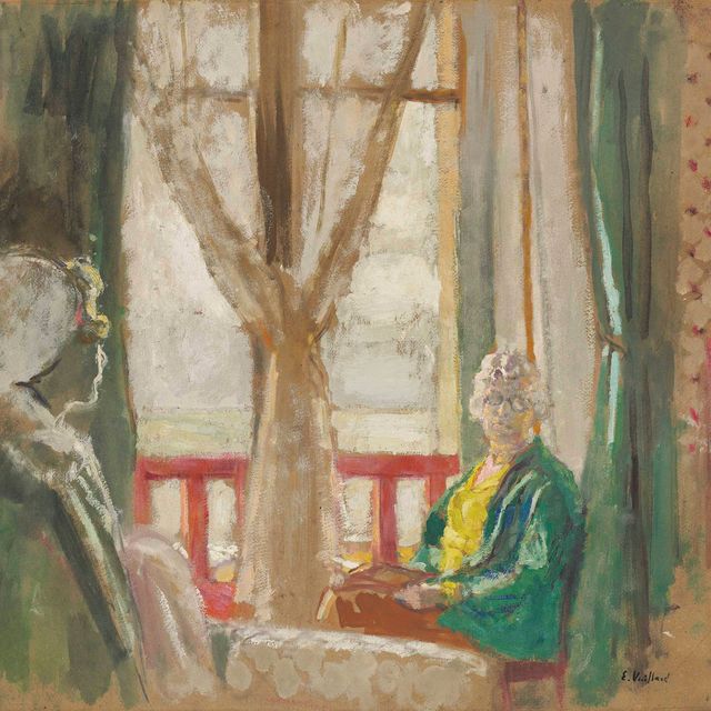 Edouard Vuillard — Мадам Хессель и Лулу у окна в отеле а-ля Боль