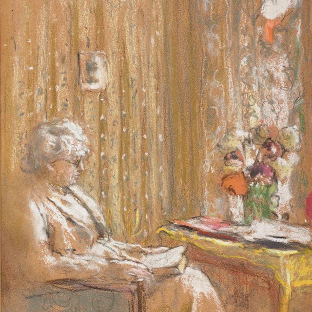 Edouard Vuillard — Мадам Хессель лизант а-ля Боль