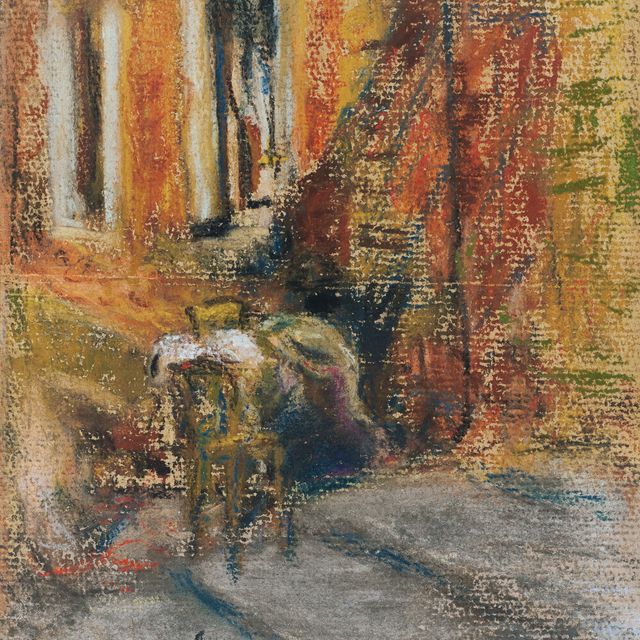 Edouard Vuillard — Две фигуры на марше одного дома