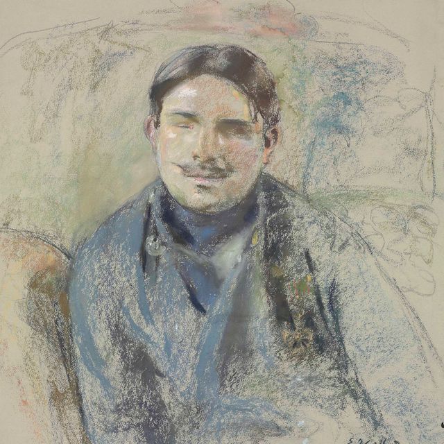 Edouard Vuillard — Бюст Люсьена Гранжана, участника боевых действий