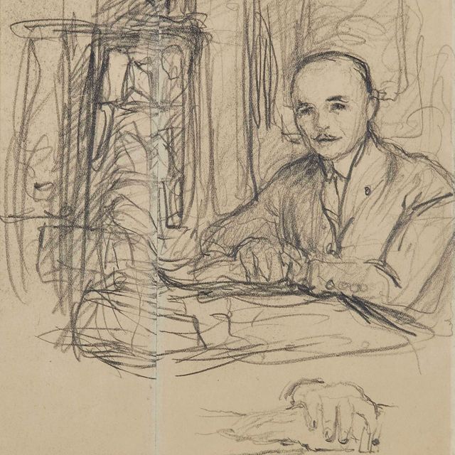 Edouard Vuillard — Портрет Жана Лароша в бюро сына, реприза из его жизни