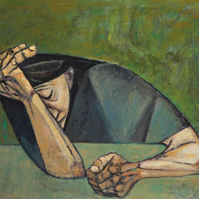 Eduardo Kingman — Женщина, обхватившая голову руками