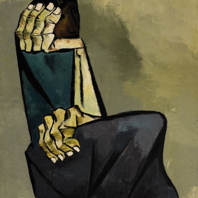 Eduardo Kingman — Муджер сентада