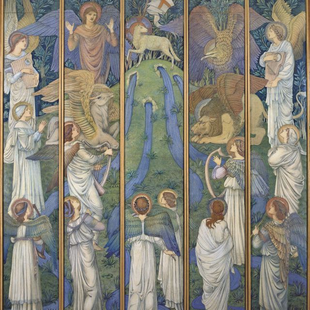 Edward Burne-Jones — Рай, место для поклонения Аньо