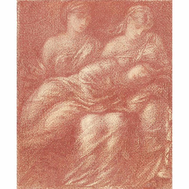 Edward Burne-Jones — Исследование трех женских фигур, традиционно называемых "Судьбами"