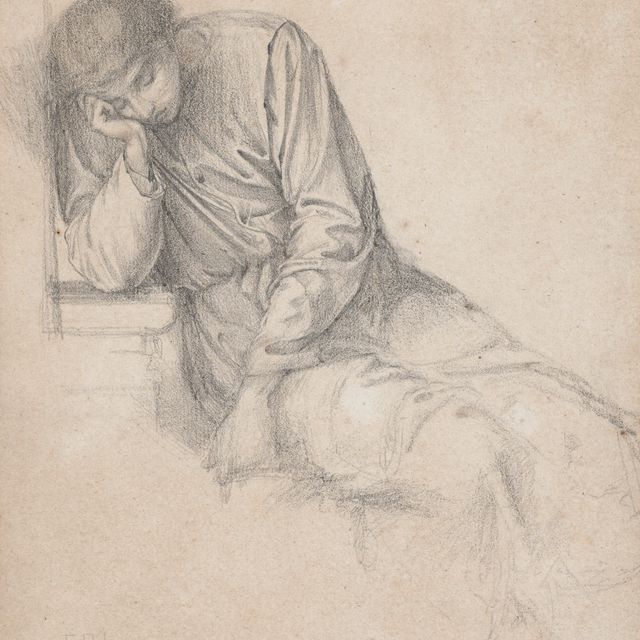 Edward Burne-Jones — Этюд к "Мечте Чосера о хороших женщинах"