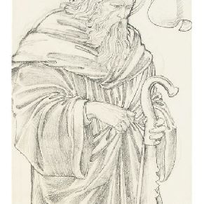 Edward Burne-Jones — Святой Симон, автор витража для южного окна, церковь Нью-Ферри, Виррал