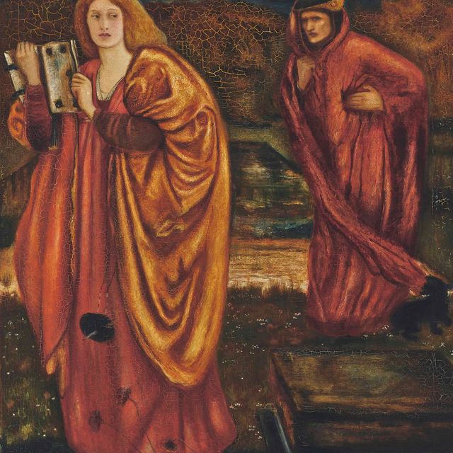 Edward Burne-Jones — Мерлин и Нимуэ из "Смерти Артура"