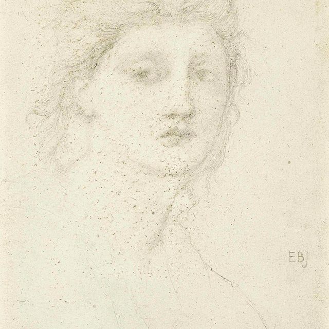 Edward Burne-Jones — Исследование женской головы