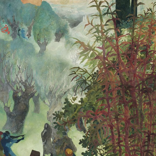 Edward Burra — Далекий вид на Флоренцию