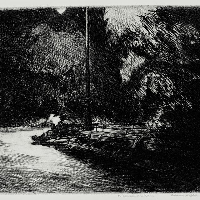 Edward Hopper — Ночь в парке