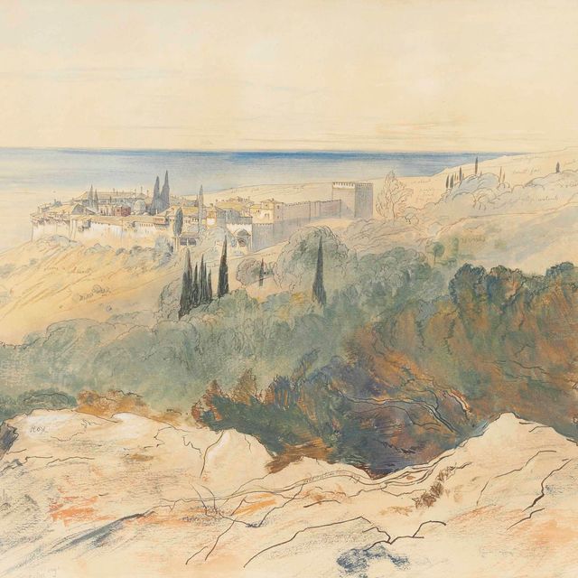 Edward Lear — Палеокастрица, Корфу