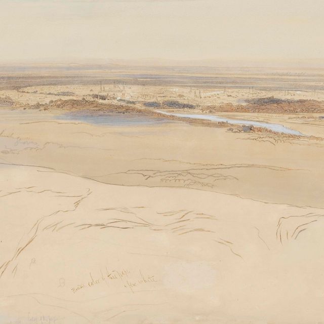 Edward Lear — Обширный вид на Дамаск