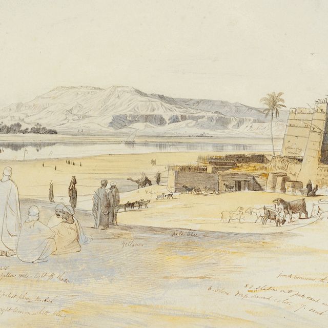 Edward Lear — Луксор, Египет