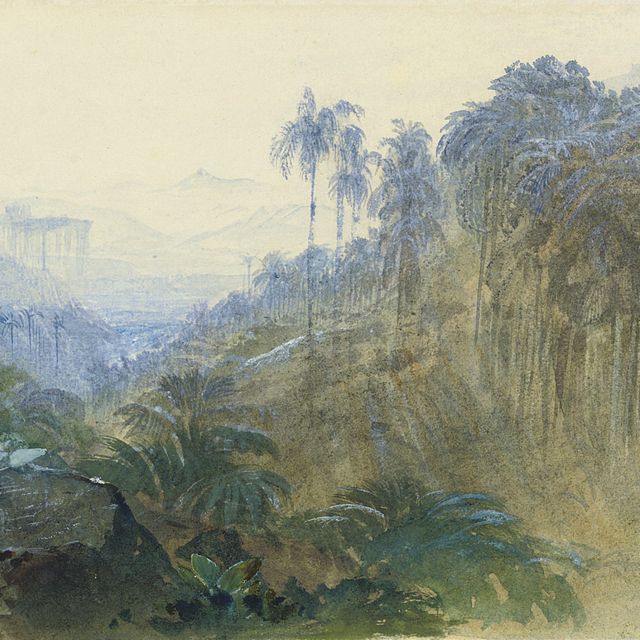 Edward Lear — Пик Адама, Ратнапура, Цейлон (Шри-Ланка)