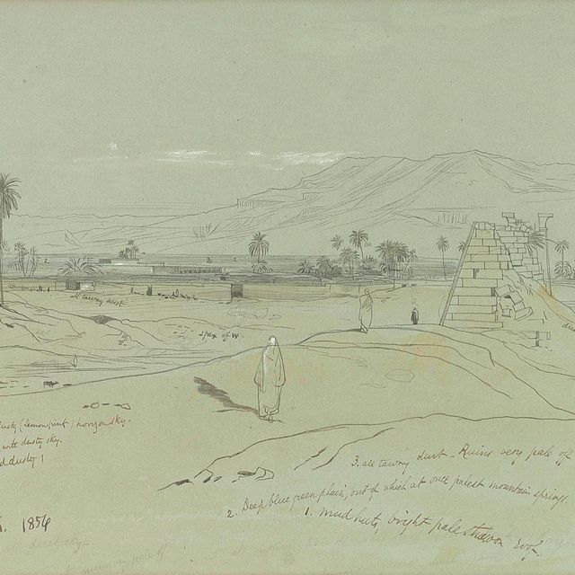 Edward Lear — Карнак на Ниле, Египет