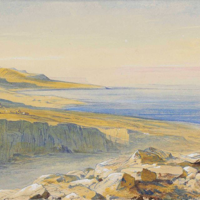 Edward Lear — Масада на Мертвом море, Иордания