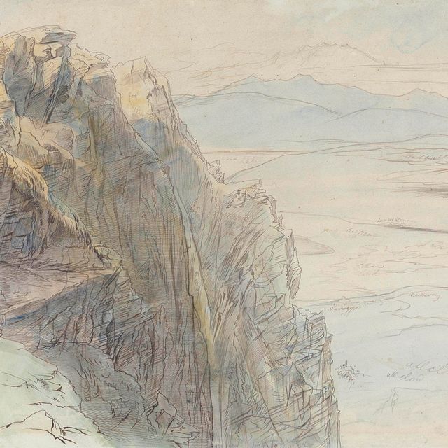 Edward Lear — Монте-Дженерозо, Швейцария