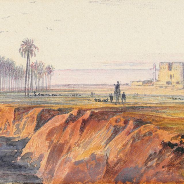 Edward Lear — Эдфу, на берегу Нила