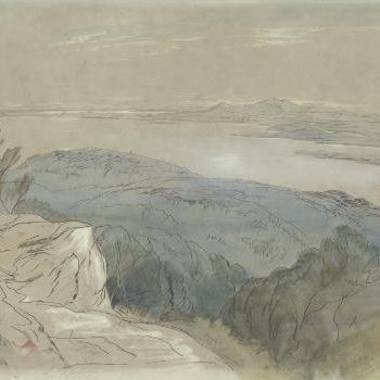 Edward Lear — Вид на побережье Далмации