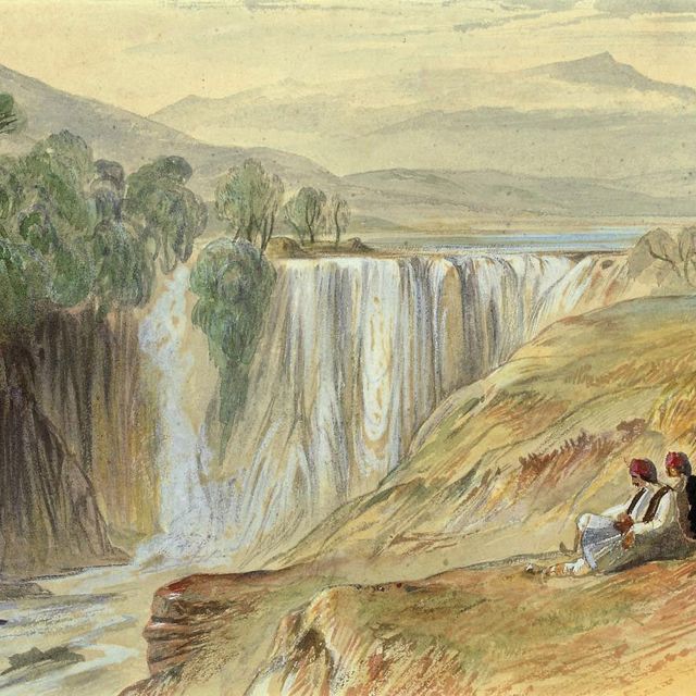 Edward Lear — Водопад Калама, Албания