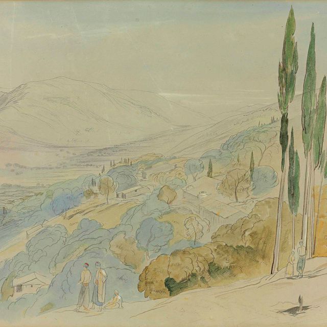 Edward Lear — Вид на Санта-Мауру, Акарния