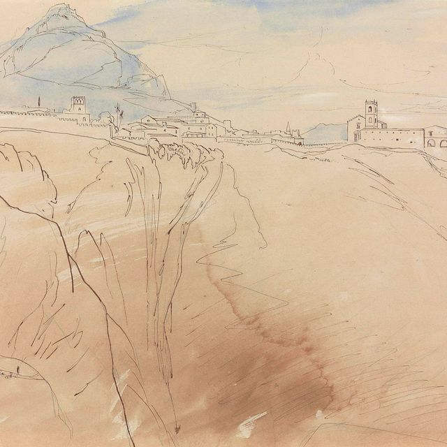 Edward Lear — Таормина, Сицилия