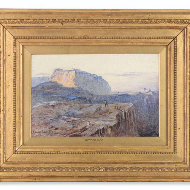Edward Lear — Замок Сан-Нисето, Калабрия