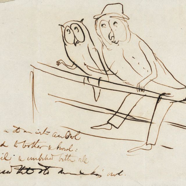 Edward Lear — "Жил-был старик с совой, которая продолжала надоедать и выть"