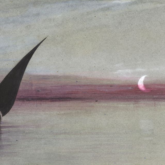Edward Lear — На берегу Нила, при заходящей луне